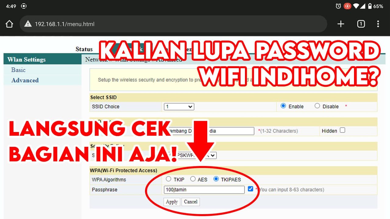 Lupa Password WiFi